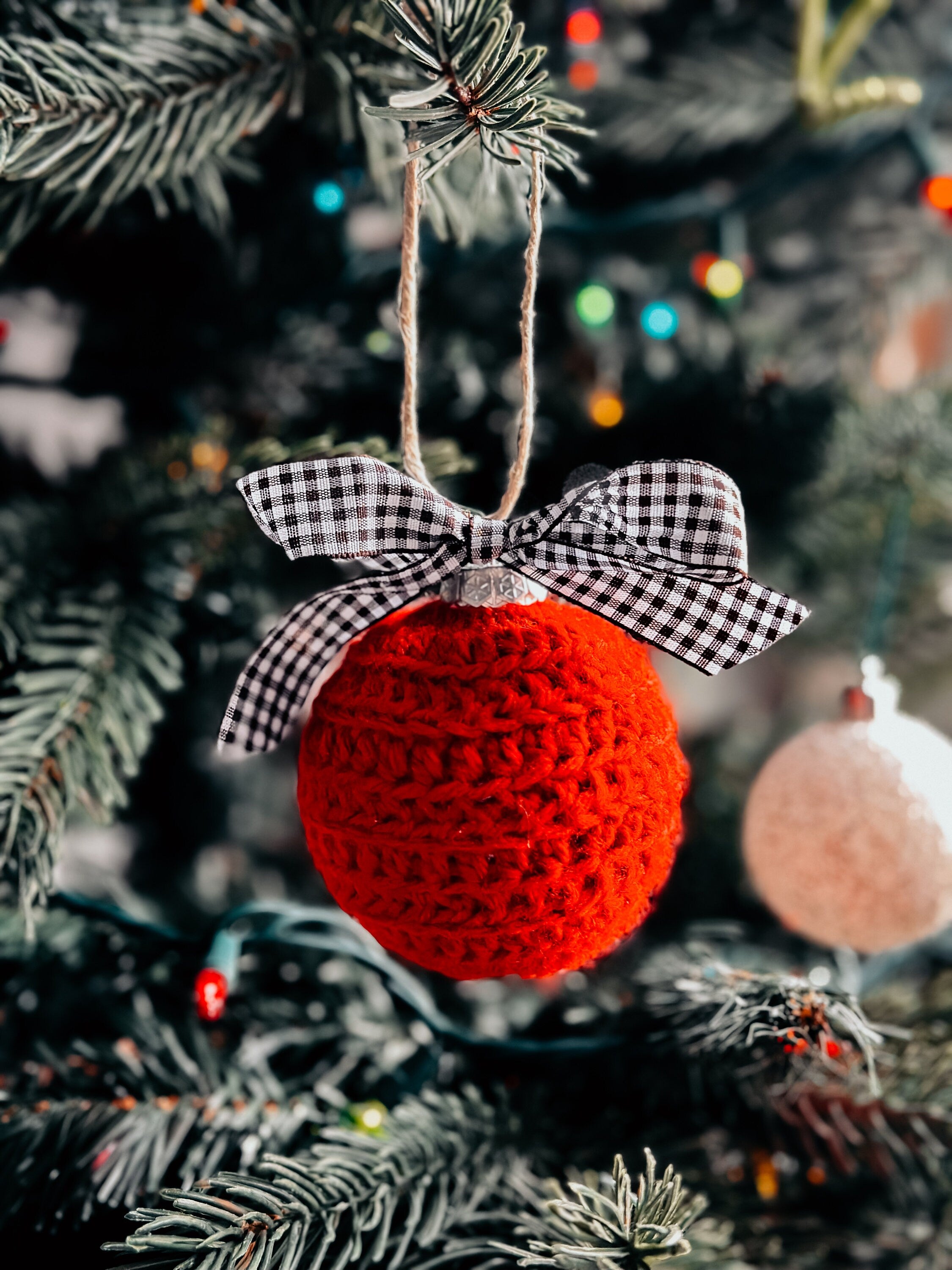 Crochet Glass Ornament