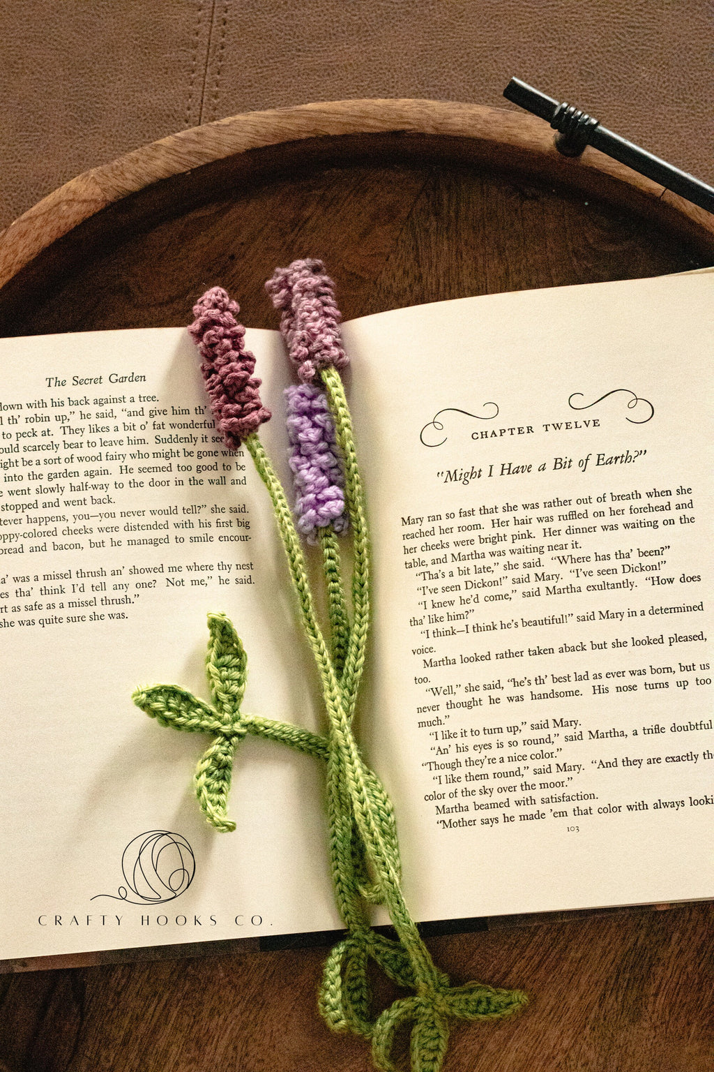 Lavender Bookmark, Crochet Bookmark, Lavender Crochet Bookmark