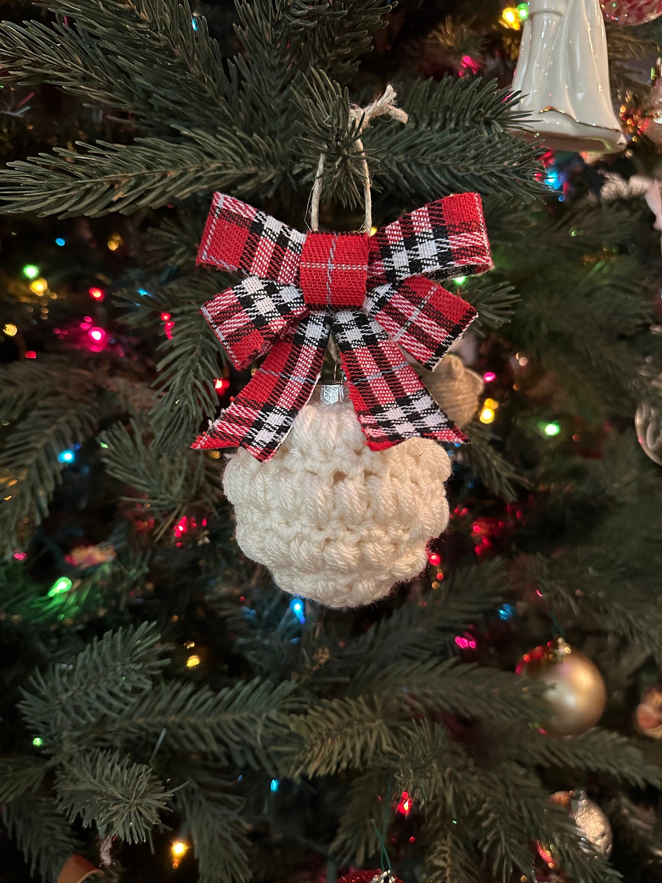 Crochet Glass Ornament