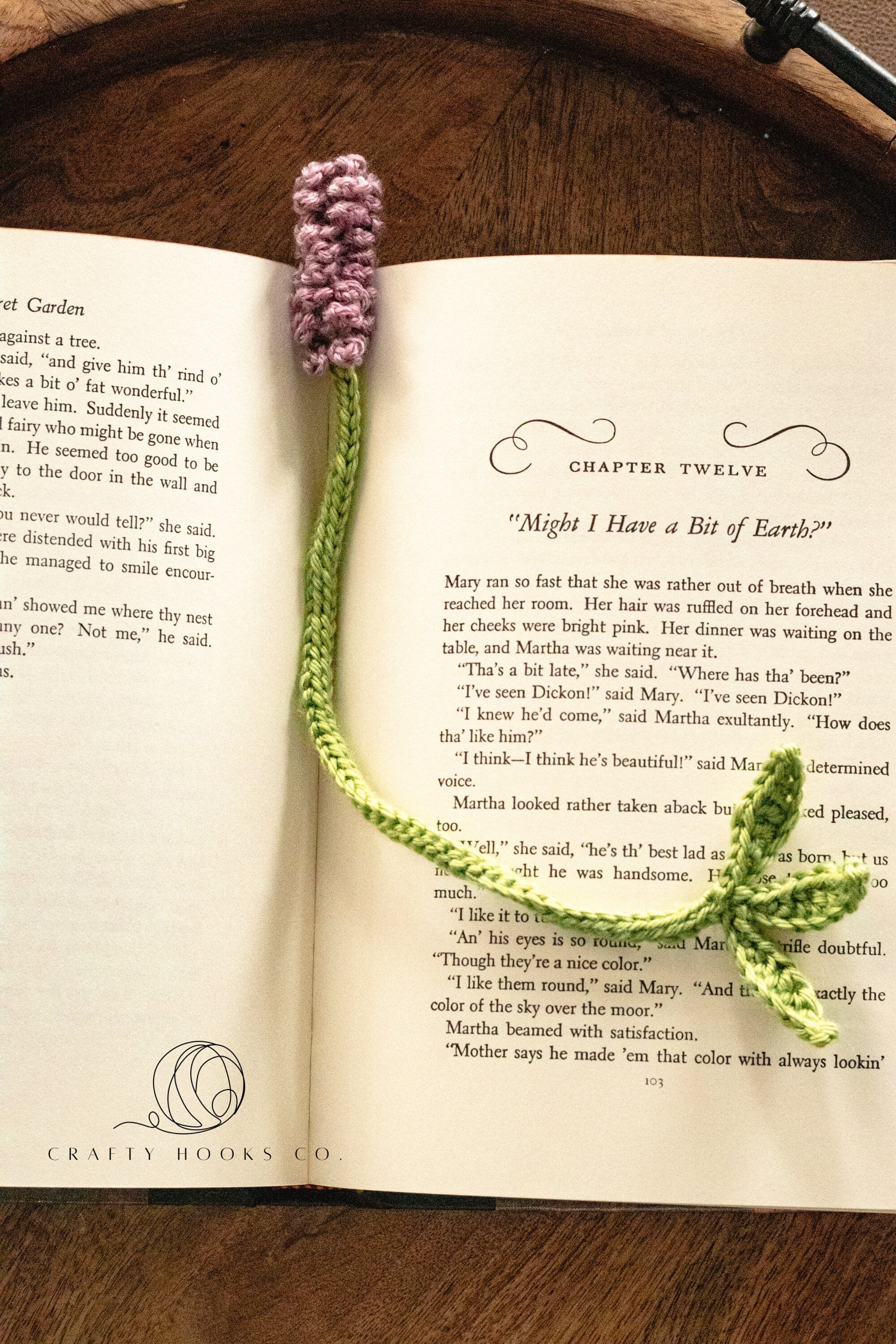 Lavender Bookmark, Crochet Bookmark, Lavender Crochet Bookmark
