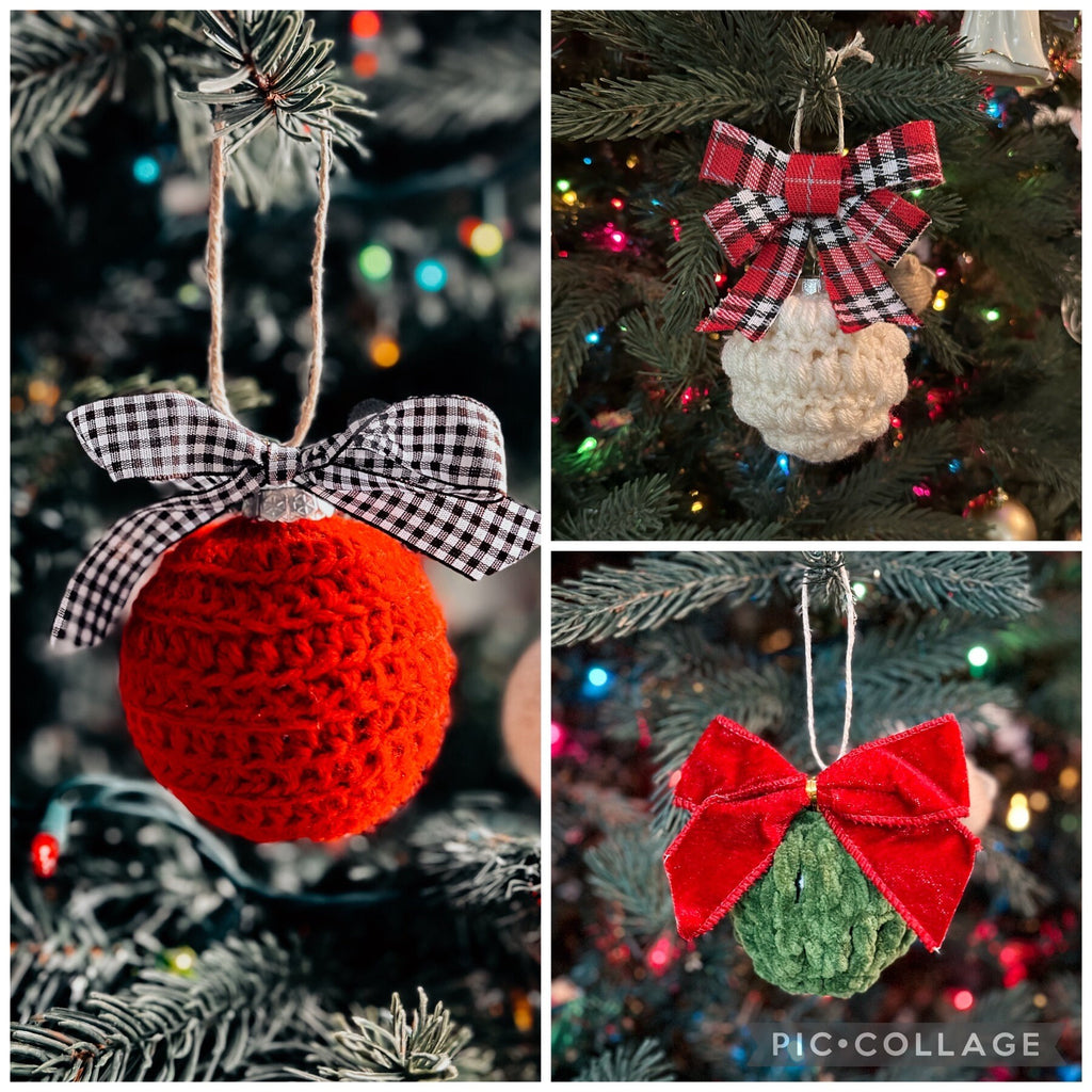 Crochet Glass Ornament