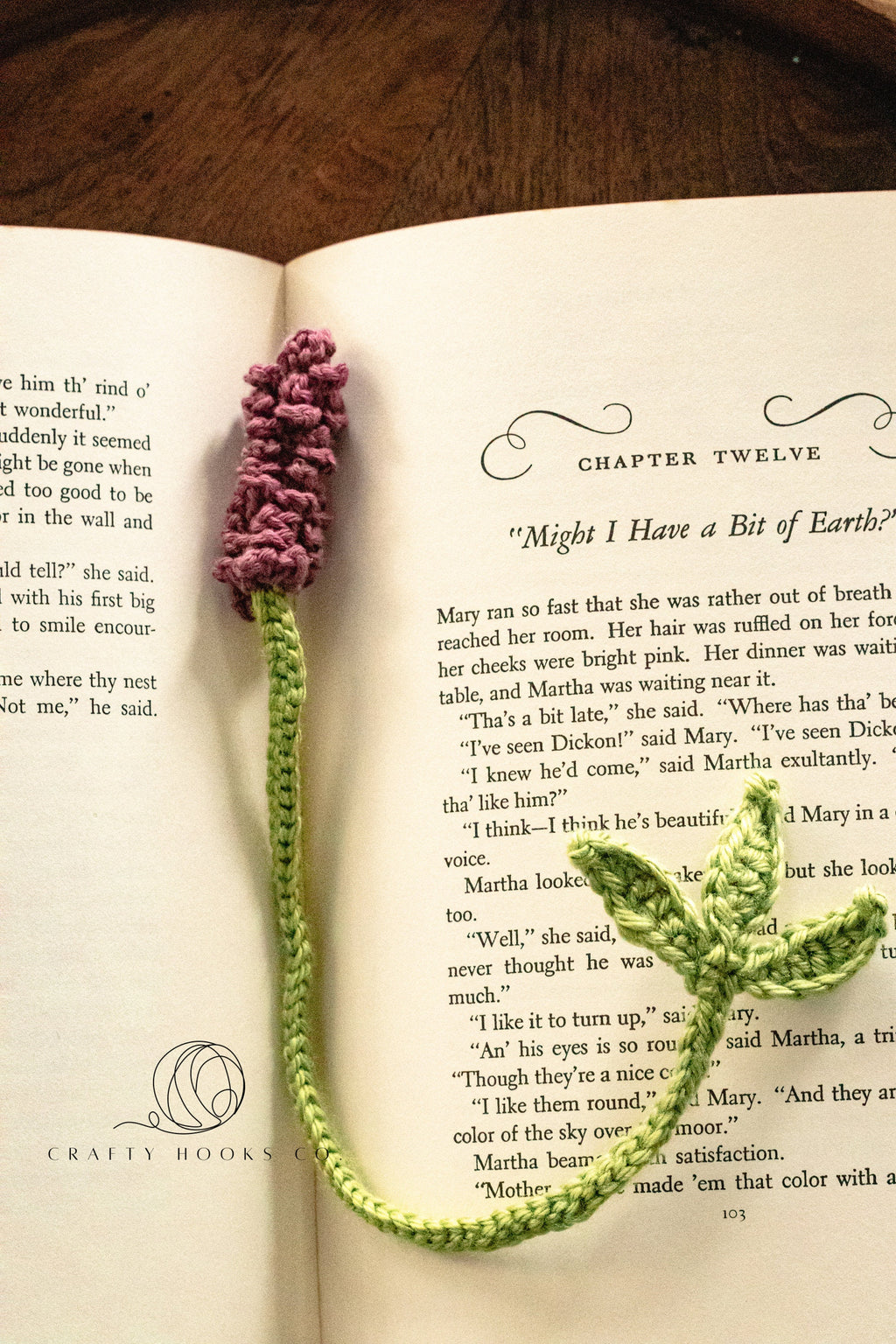Lavender Bookmark, Crochet Bookmark, Lavender Crochet Bookmark