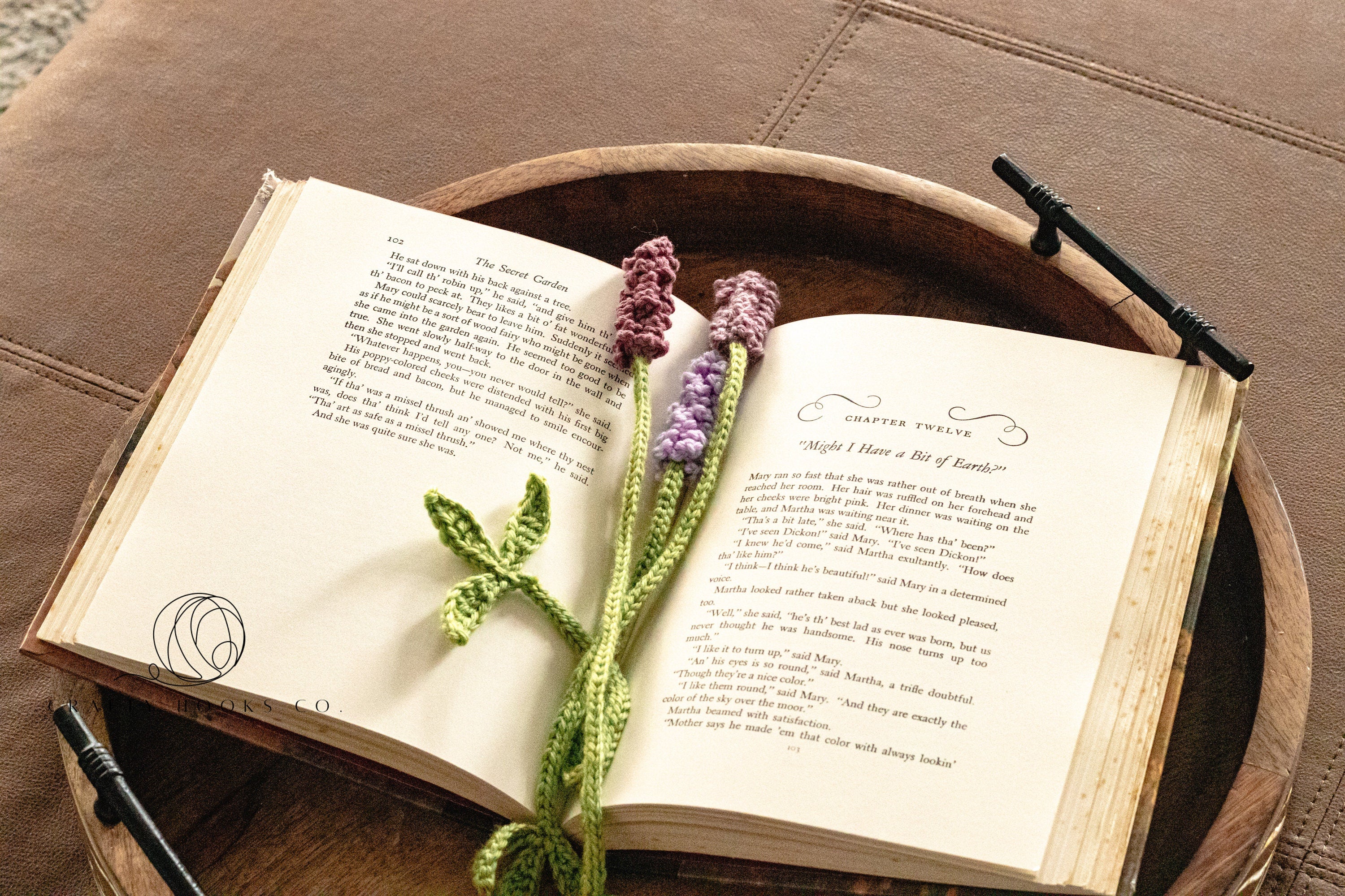 Lavender Bookmark, Crochet Bookmark, Lavender Crochet Bookmark