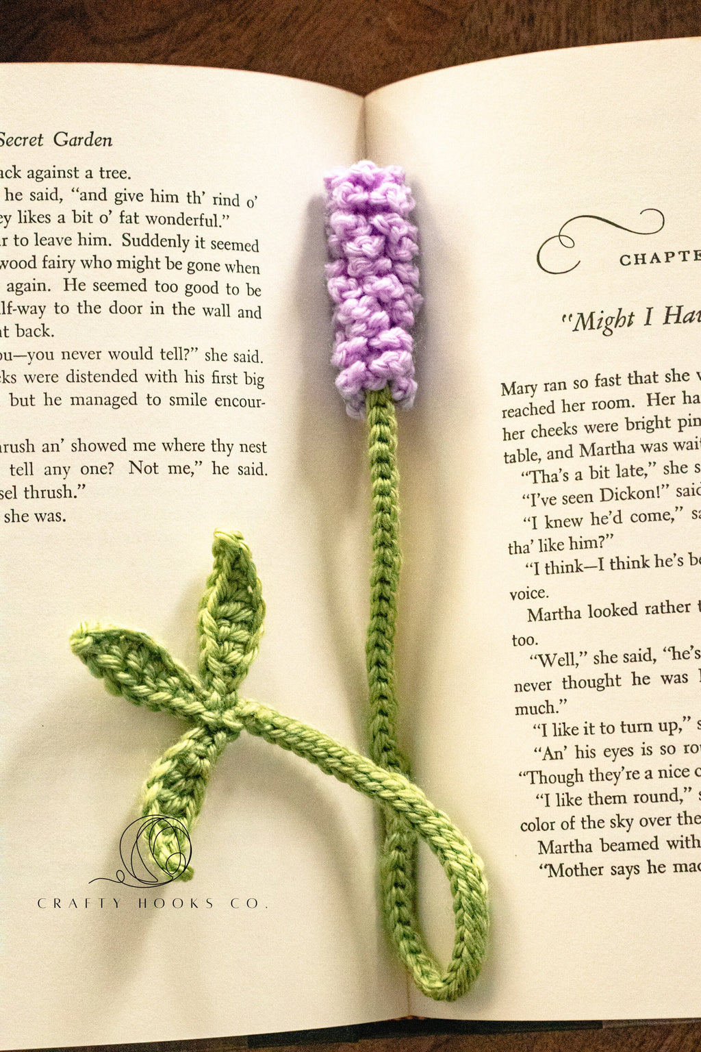 Lavender Bookmark, Crochet Bookmark, Lavender Crochet Bookmark